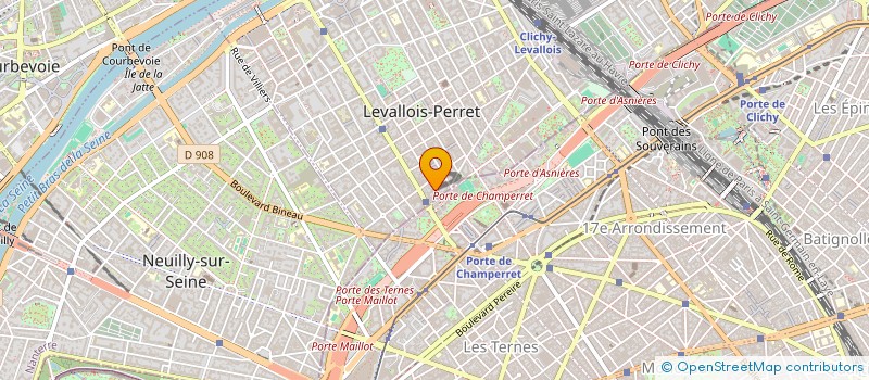 localisation de l'entreprise TERRA à LEVALLOIS-PERRET