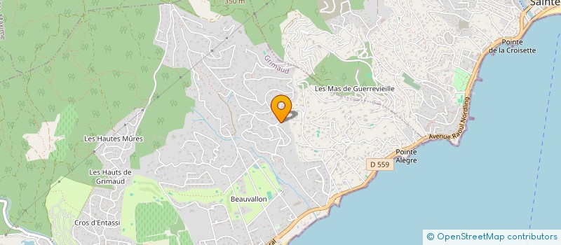 localisation de l'entreprise TERRA à GRIMAUD