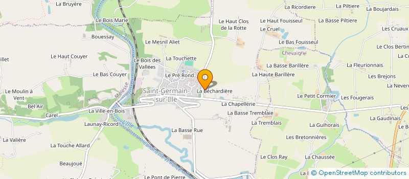 localisation de l'entreprise TERRA ARCHITECTEURS  SAINT-GERMAIN-SUR-ILLE