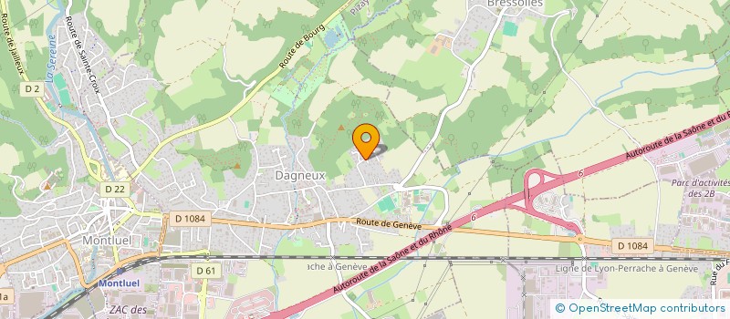 localisation de l'entreprise TERRA DECO  DAGNEUX