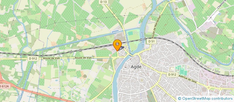 localisation de l'entreprise TERRA DIAG à AGDE