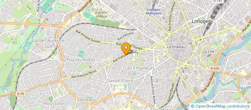 localisation de l'entreprise TERRA FEMINA à LIMOGES