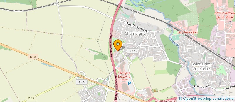 localisation de l'entreprise TERRA GEOMETRES EXPERTS à CHAMPIGNY