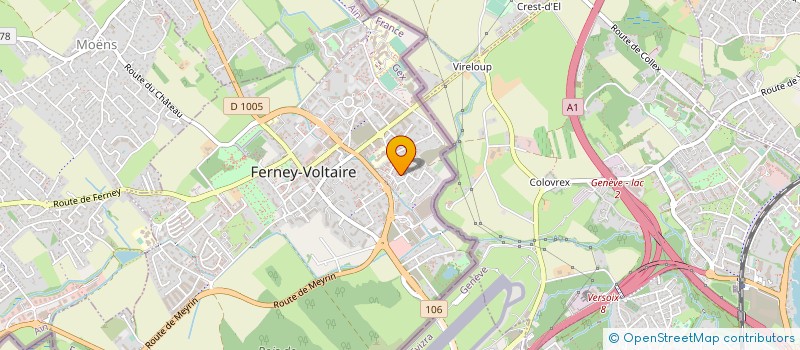 localisation de l'entreprise TERRA HUMANA à FERNEY-VOLTAIRE