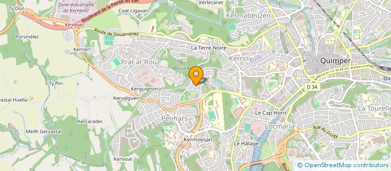 localisation de l'entreprise TERRA-IMMO à QUIMPER