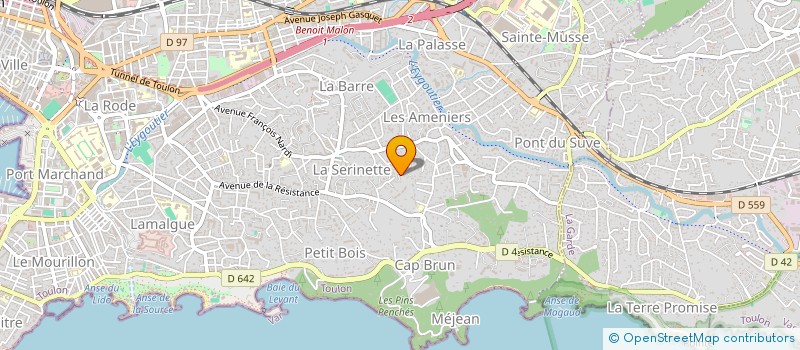 localisation de l'entreprise TERRA INVEST  TOULON
