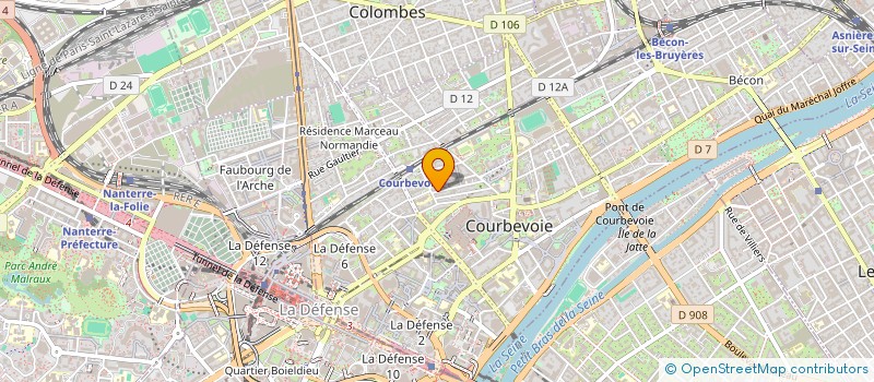localisation de l'entreprise TERRA-INVEST IMMO à COURBEVOIE