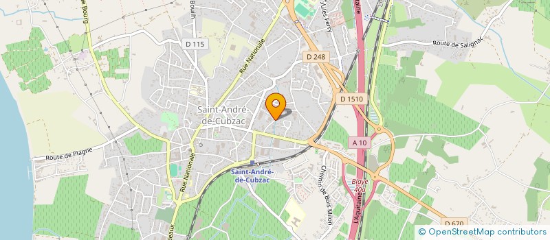 localisation de l'entreprise TERRA LIGNA  SAINT-ANDRE-DE-CUBZAC