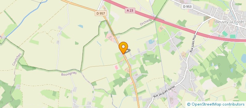 localisation de l'entreprise TERRA-MATER  BEUVRY-LA-FORET