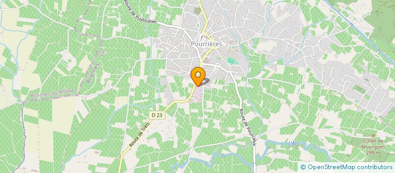 localisation de l'entreprise TERRA NOVA  POURRIERES