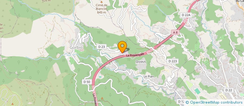 localisation de l'entreprise TERRA NOVA  GORBIO