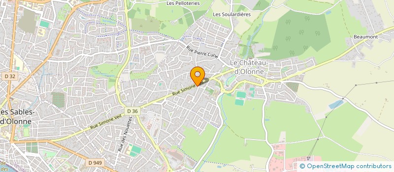 localisation de l'entreprise TERRA OCEANIA à LES SABLES D'OLONNE