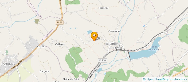 localisation de l'entreprise TERRA PAYSAGE  BAJAMONT