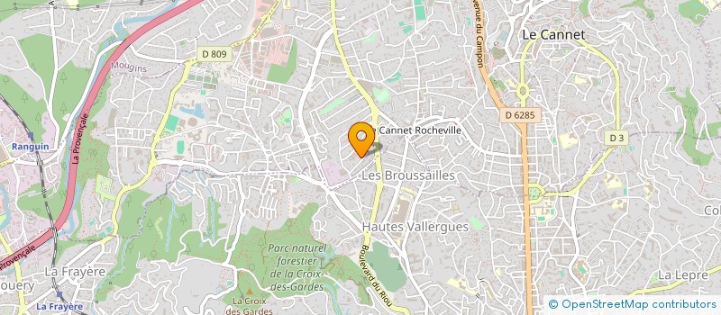 localisation de l'entreprise TERRA PRO à LE CANNET