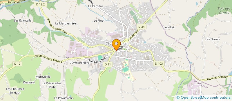 localisation de l'entreprise TERRA SARAH - DOMAINE SOLIDAIRE  CHAZELLES-SUR-LYON