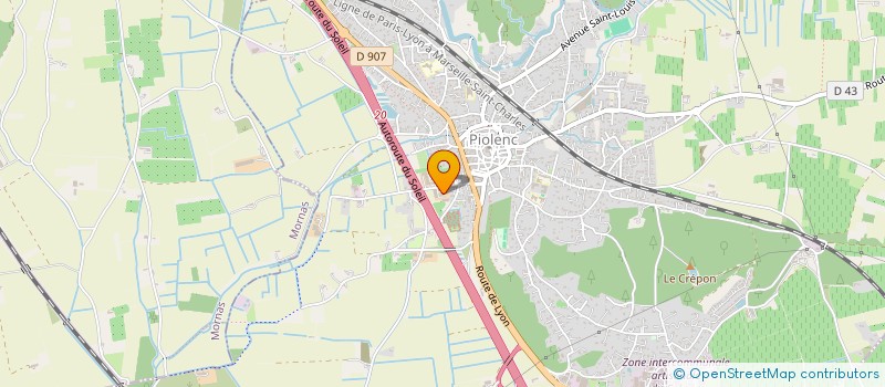 localisation de l'entreprise TERRA SOLARIS  PIOLENC