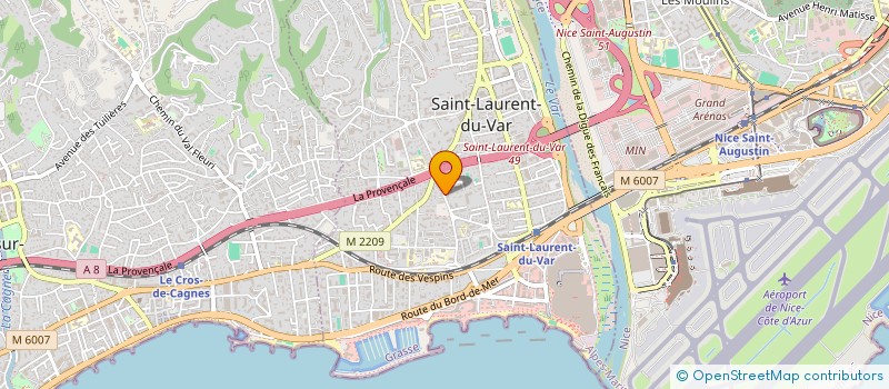 localisation de l'entreprise TERRA SOLIDAIRE à SAINT-LAURENT-DU-VAR