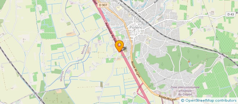 localisation de l'entreprise TERRA SUD 84  PIOLENC