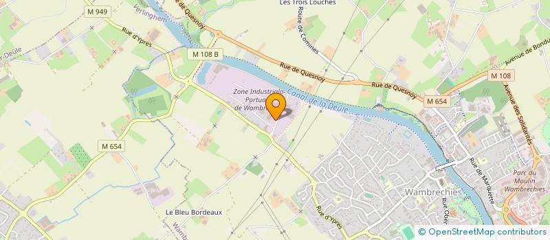 localisation de l'entreprise TERRA TECH-ENVIRONOR à WAMBRECHIES