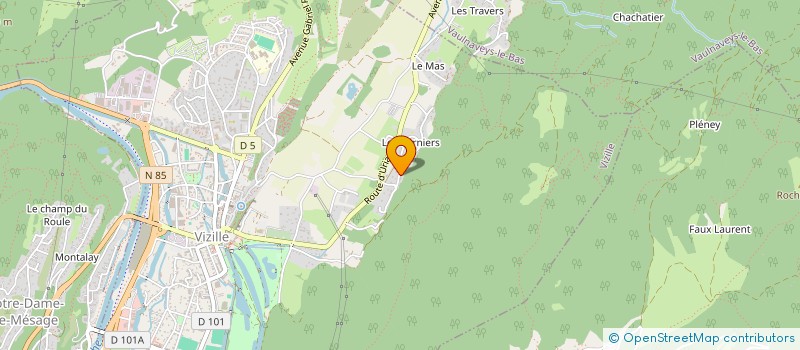 localisation de l'entreprise TERRA TERRE  VIZILLE