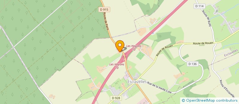 localisation de l'entreprise TERRA VERT à ESCLAVELLES