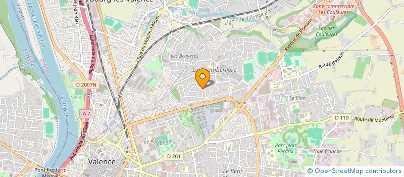 localisation de l'entreprise TERRA VIRIDIS à VALENCE