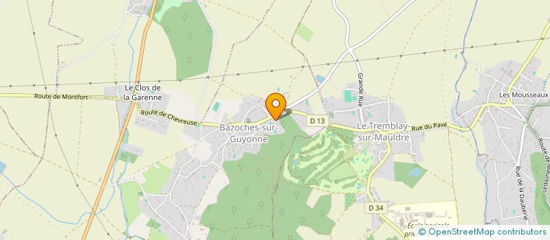 localisation de l'entreprise TERRA VISION  BAZOCHES-SUR-GUYONNE