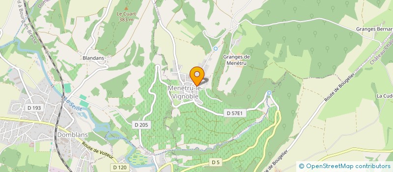 localisation de l'entreprise TERRA VITIS BOURGOGNE FRANCHE COMTE  MENETRU-LE-VIGNOBLE