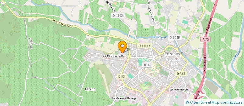 localisation de l'entreprise TERRA VIVA à PEZENAS