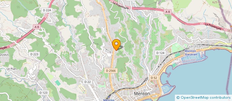 localisation de l'entreprise TERRA VRD INGENIERIE  MENTON