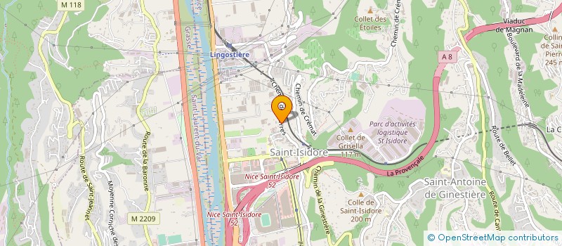 localisation de l'entreprise TERRABAT à NICE