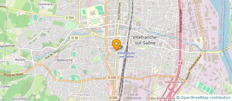 localisation de l'entreprise TERRAC  VILLEFRANCHE-SUR-SAONE