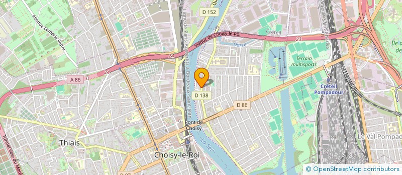 localisation de l'entreprise TERRACOM à CHOISY-LE-ROI