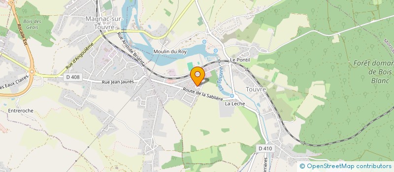 localisation de l'entreprise TERRADAURY  TOUVRE