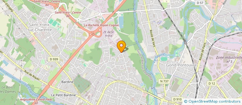 localisation de l'entreprise TERRADE à SAINT-YRIEIX-SUR-CHARENTE