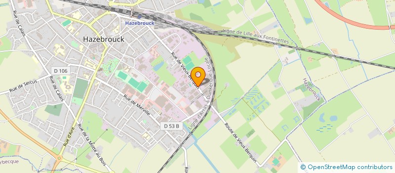 localisation de l'entreprise TERRADIS à HAZEBROUCK