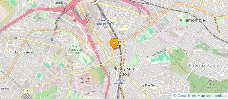localisation de l'entreprise TERRADOC YETI à ROSNY-SOUS-BOIS
