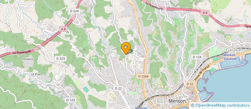 localisation de l'entreprise TERRAE NICE à MENTON