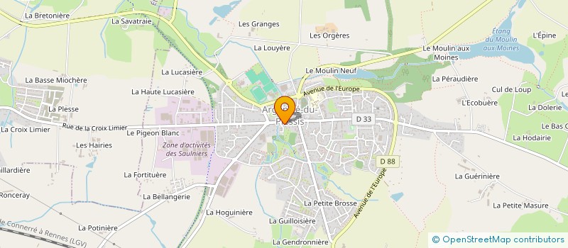 localisation de l'entreprise TERRAFINE  ARGENTRE-DU-PLESSIS