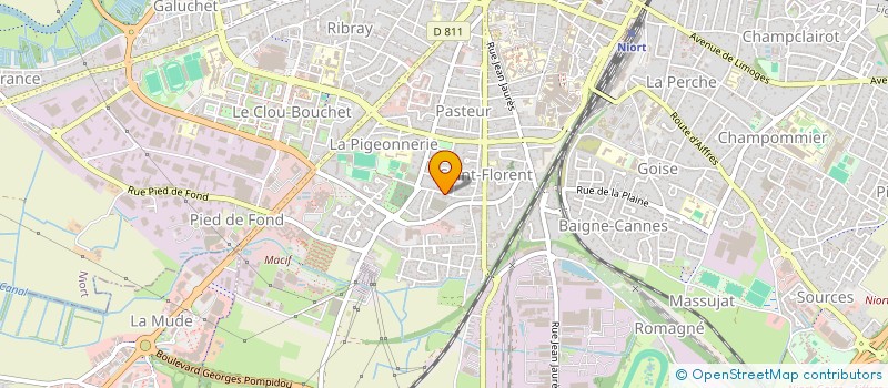 localisation de l'entreprise TERRAFLEUR à NIORT