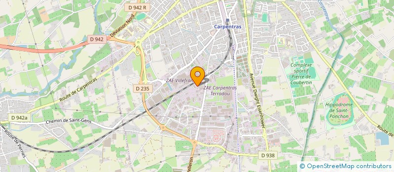localisation de l'entreprise TERRAGNO  CARPENTRAS
