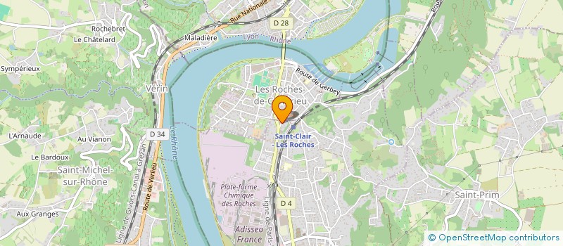 localisation de l'entreprise TERRAGROOVE  SAINT-CLAIR-DU-RHONE