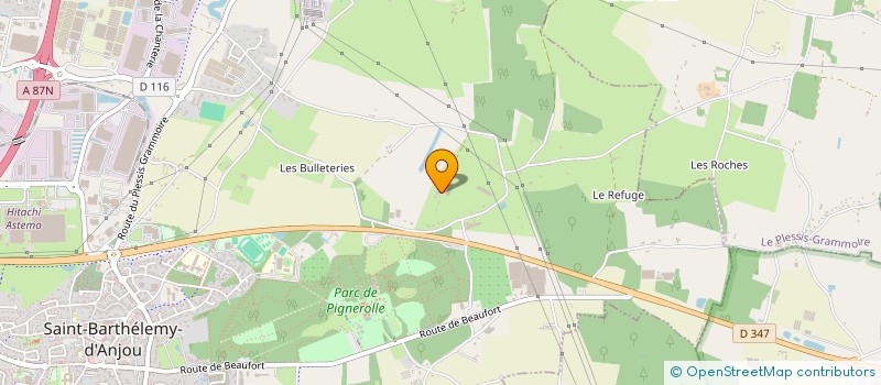 localisation de l'entreprise TERRAIN DE RENCONTRES RURALES ET URBAINES, CULTURELLES ET SOLIDAIRES  SAINT-BARTHELEMY-D'ANJOU