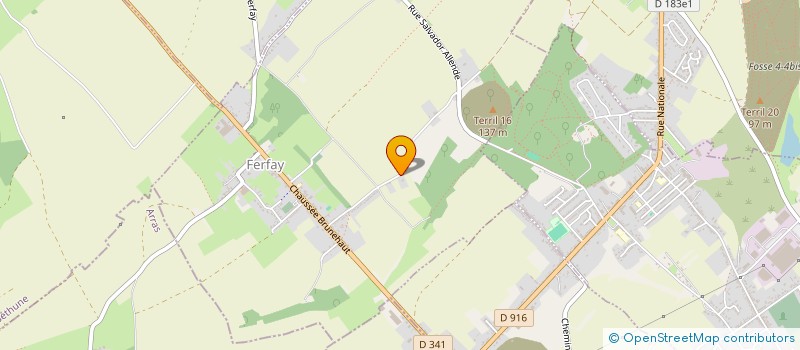 localisation de l'entreprise TERRAIN EB  FERFAY