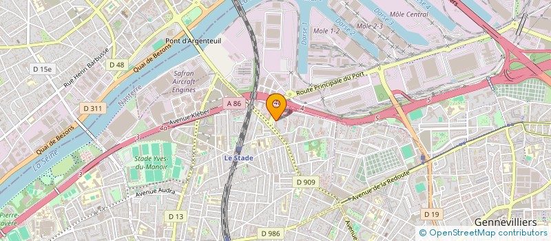 localisation de l'entreprise TERRAIN JAUNE  COLOMBES