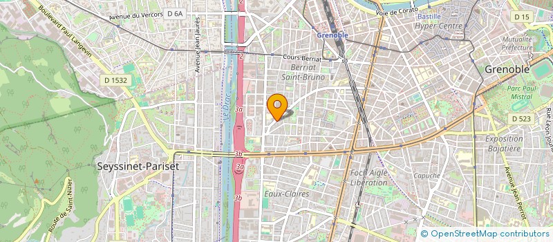 localisation de l'entreprise TERRAIN VAGUE ASSOCIATION  GRENOBLE