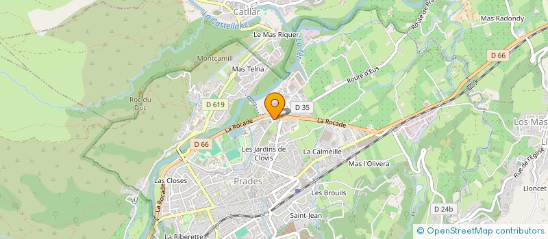 localisation de l'entreprise TERRAISOL  PRADES