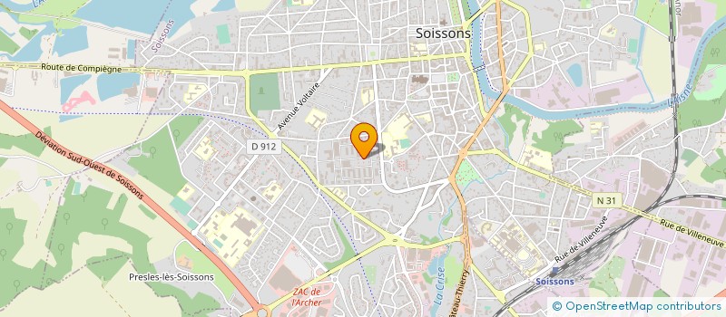 localisation de l'entreprise TERRALIS à SOISSONS