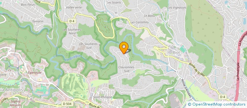 localisation de l'entreprise TERRALIS  ANTIBES