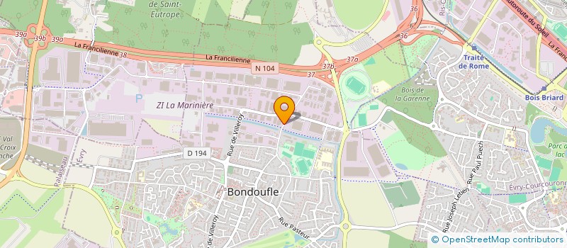 localisation de l'entreprise TERRALOC  BONDOUFLE